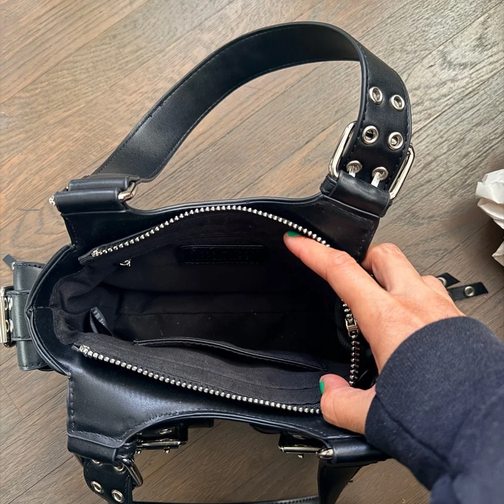 Doll Kill Current Mood buckled grommet bag - Picture 5 of 9